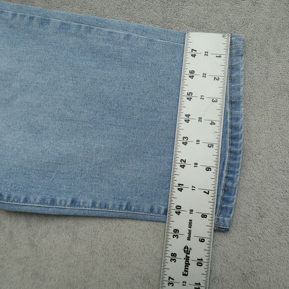Lane Bryant Jeans Womens Size 16 Blue Mid-Rise-Rise Boyfriend Capri 24.5" Inseam - Picture 5 of 16